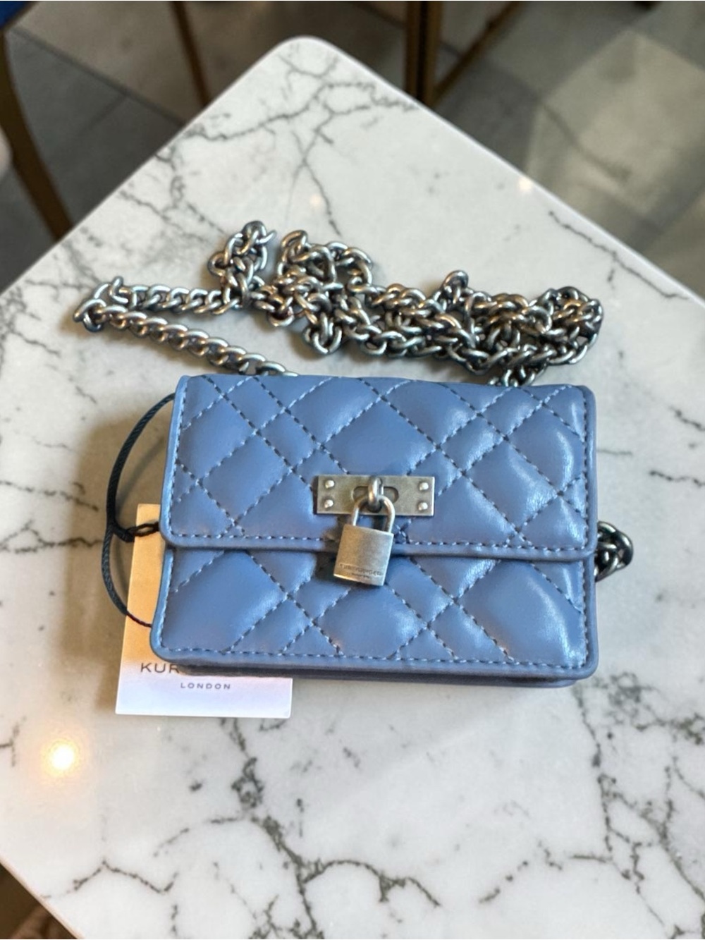 Kurt Geiger Quilted Micro Brixton  Crossbody - Picture 2 of 5